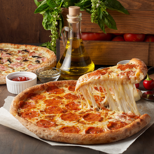 Mr. Chicks Birmingham Cheesy Pizzas 